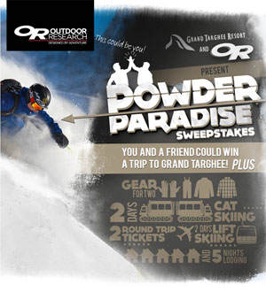 Pwoder Paradise Contest WIN 2 Days of Catskiing